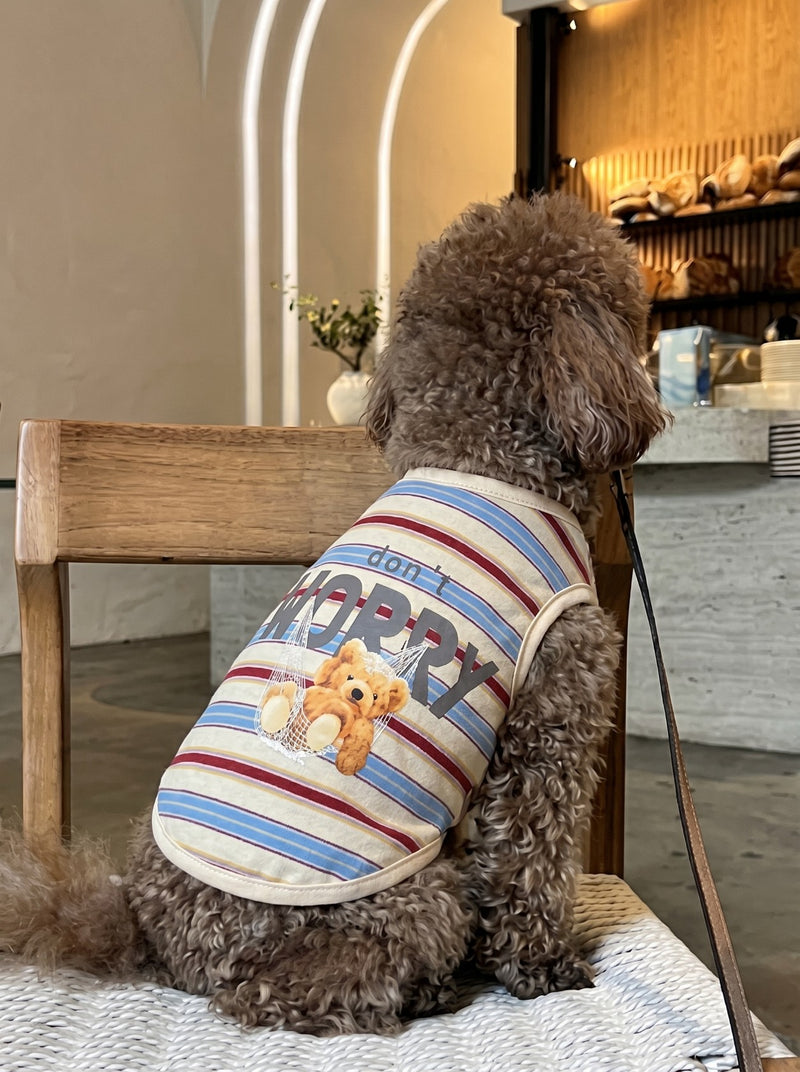 Chill Guy dog t-shirt in red on small dog – Malpetit