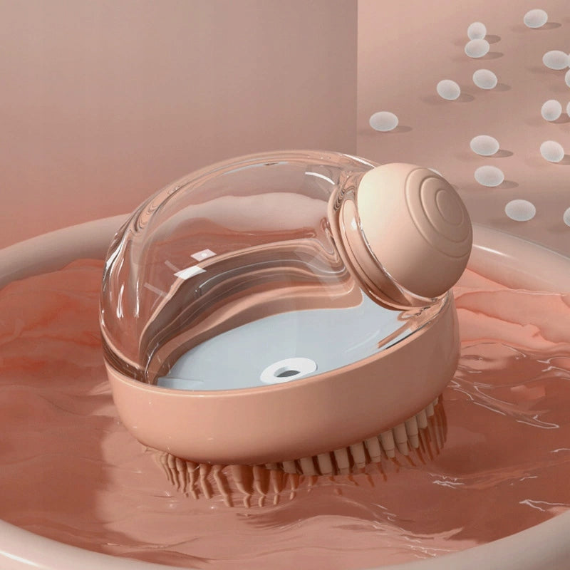 Silicone bath brush stylized in water render – Malpetit