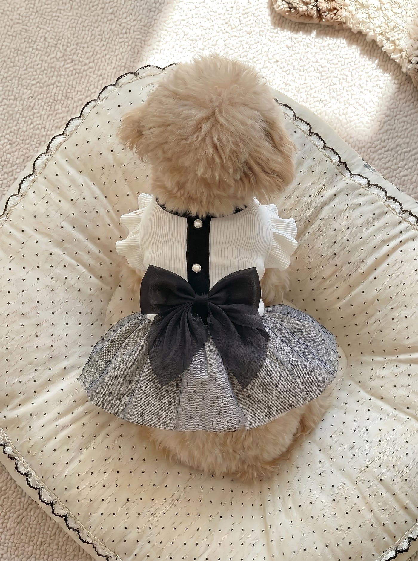Giselle Dog Dress – White