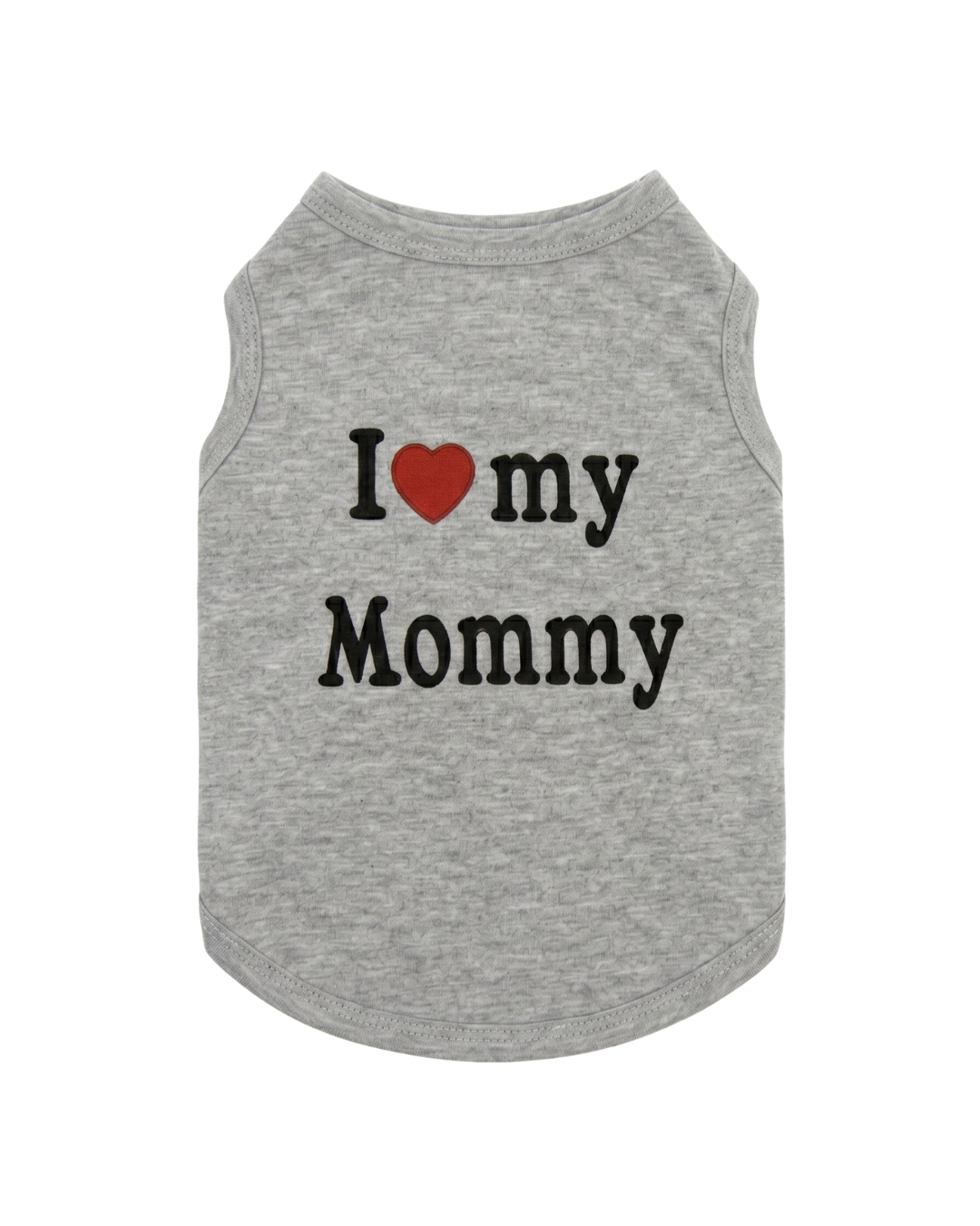 I love my Mommy dog t-shirt in grey flat lay – Malpetit