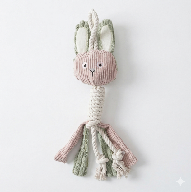 Large squeaky rope toy for dogs – Malpetit