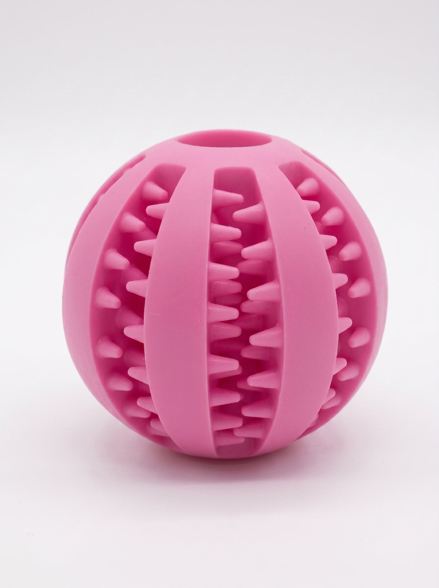 Treat-dispensing ball in pink colorway – Malpetit