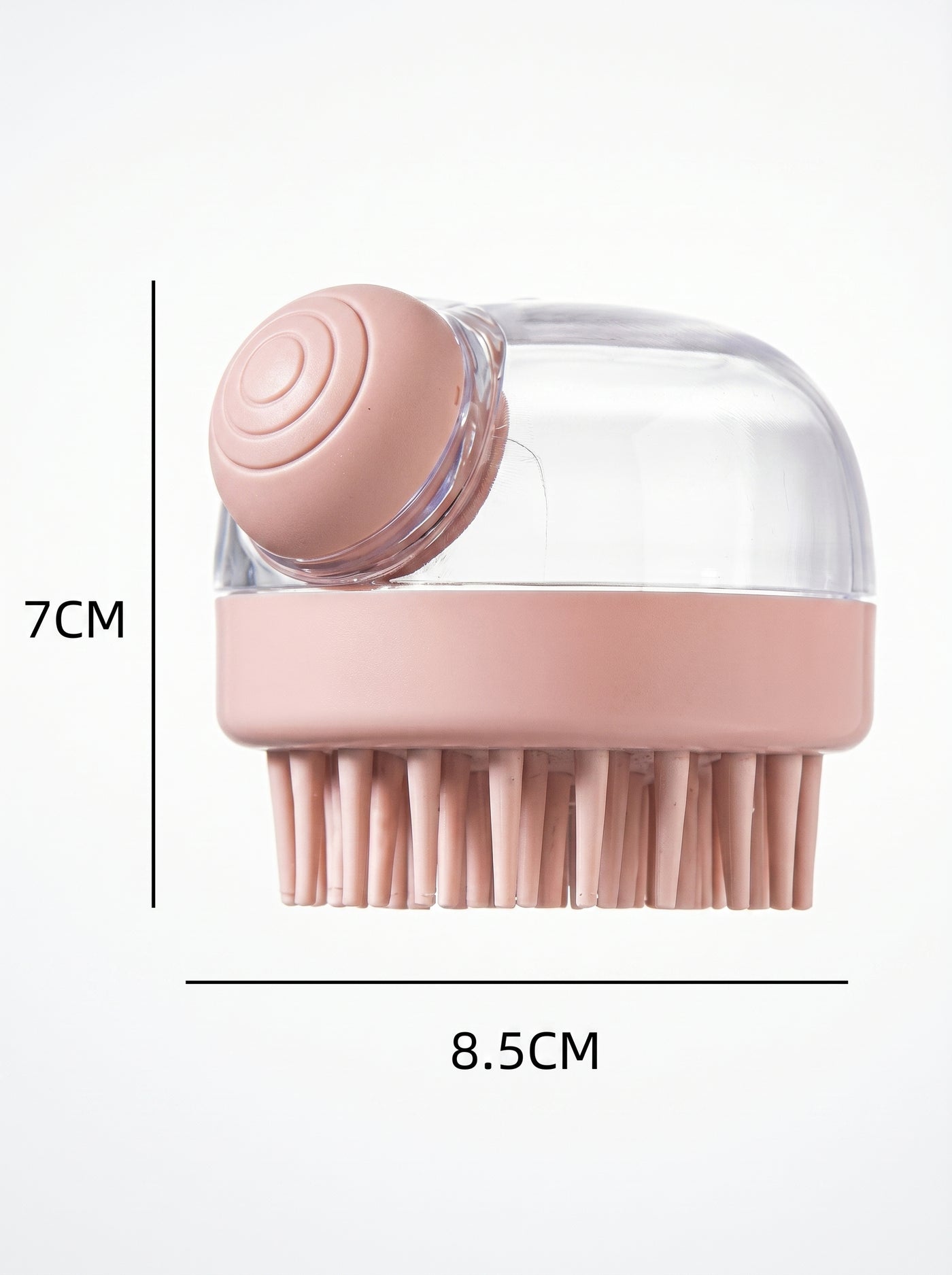 Silicone bath brush dimensions diagram 7 by 8.5 cm – Malpetit