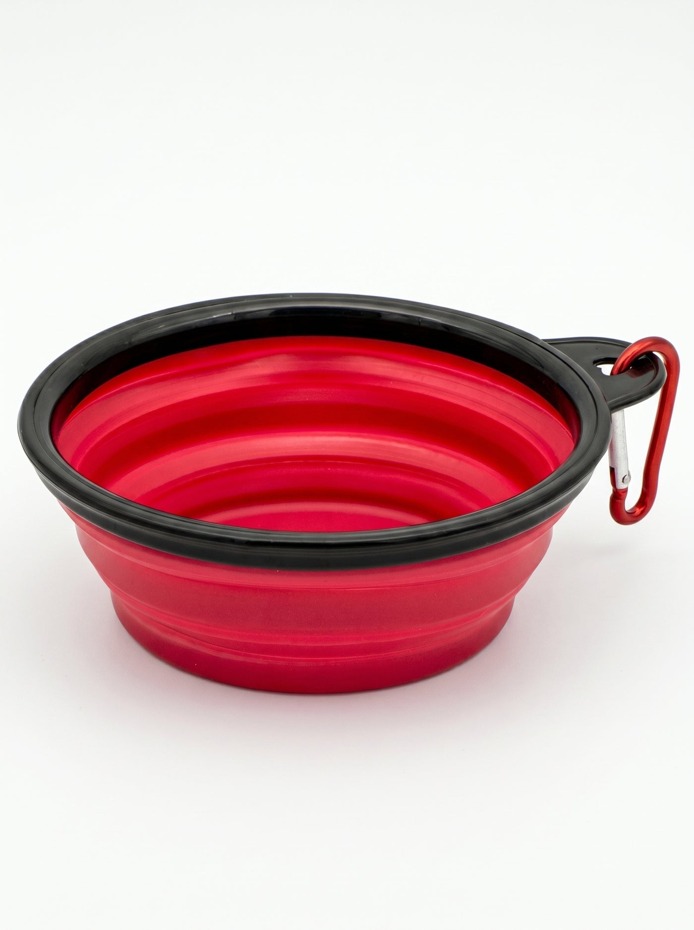 Red foldable travel bowl with carabiner clip – Malpetit