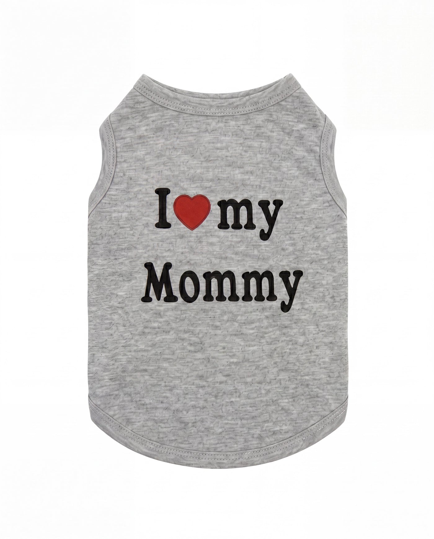 I love my Mommy dog t-shirt in grey flat lay – Malpetit